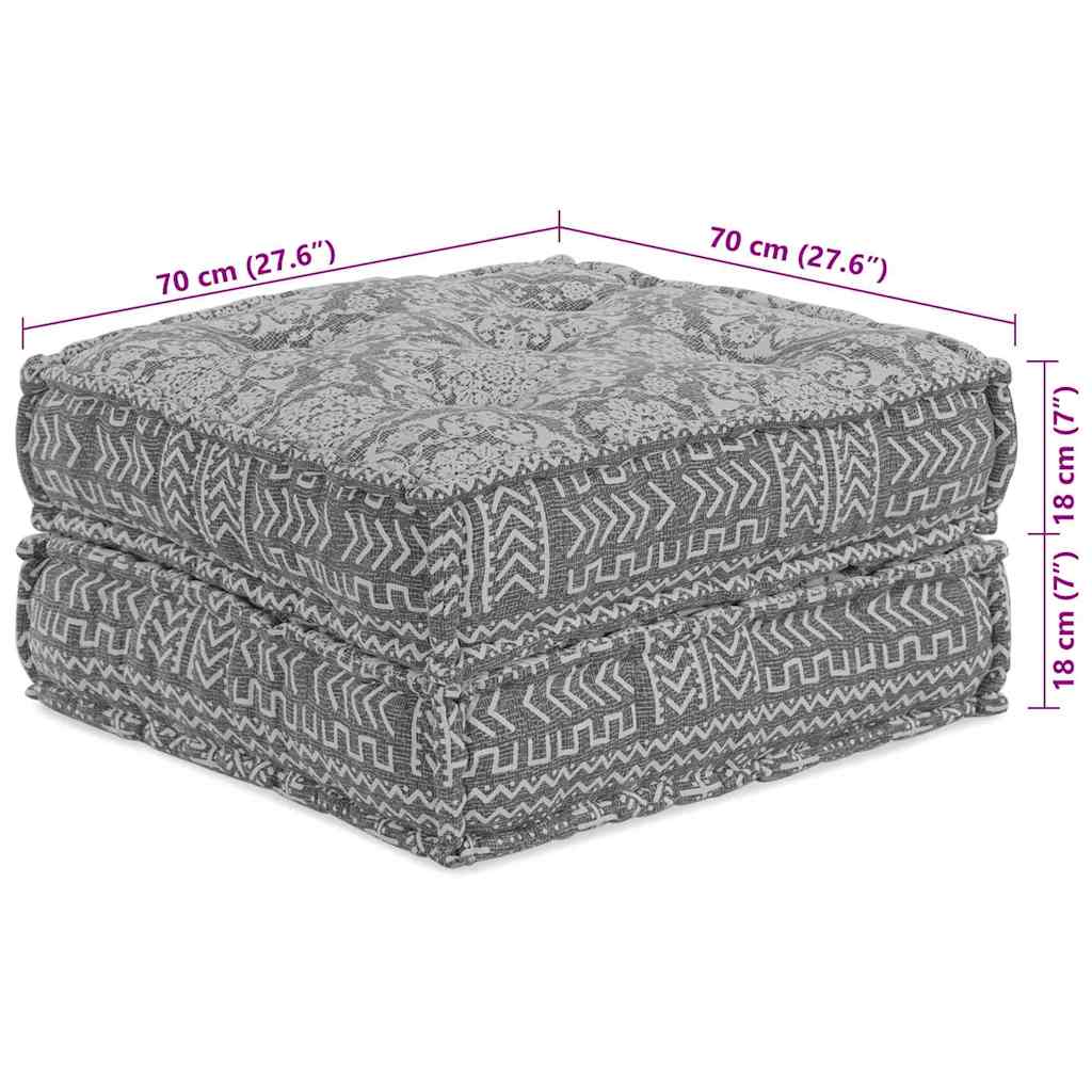 Modulární pohovka 2 pcs Světle šedá 70 x 70 x 36 cm textil