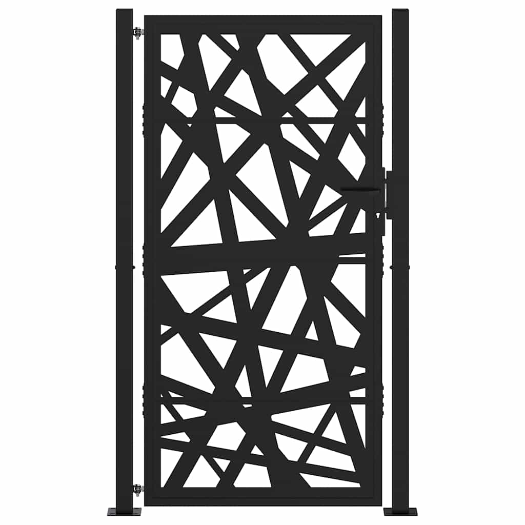 Zahradní branka černá 105x180 cm ocel design lehkou