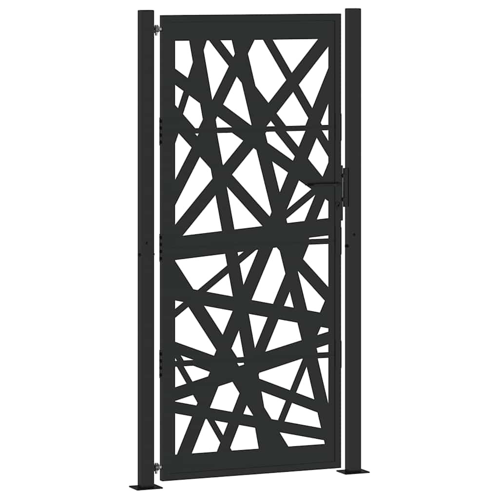 Zahradní branka černá 105x205 cm ocel design lehkou