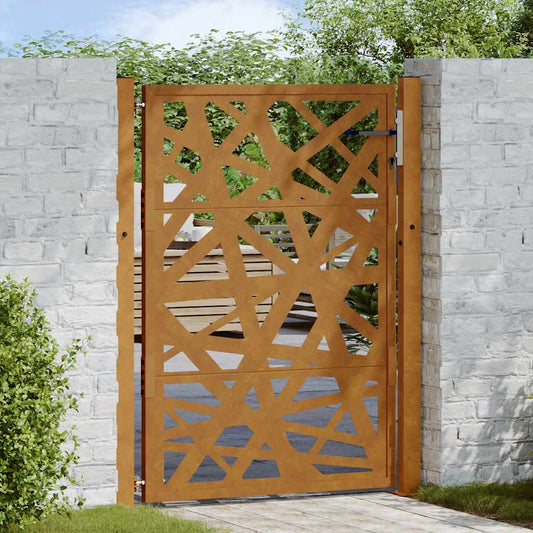Zahradní branka 105x130 cm klimaticky odolný ocel design lehkou