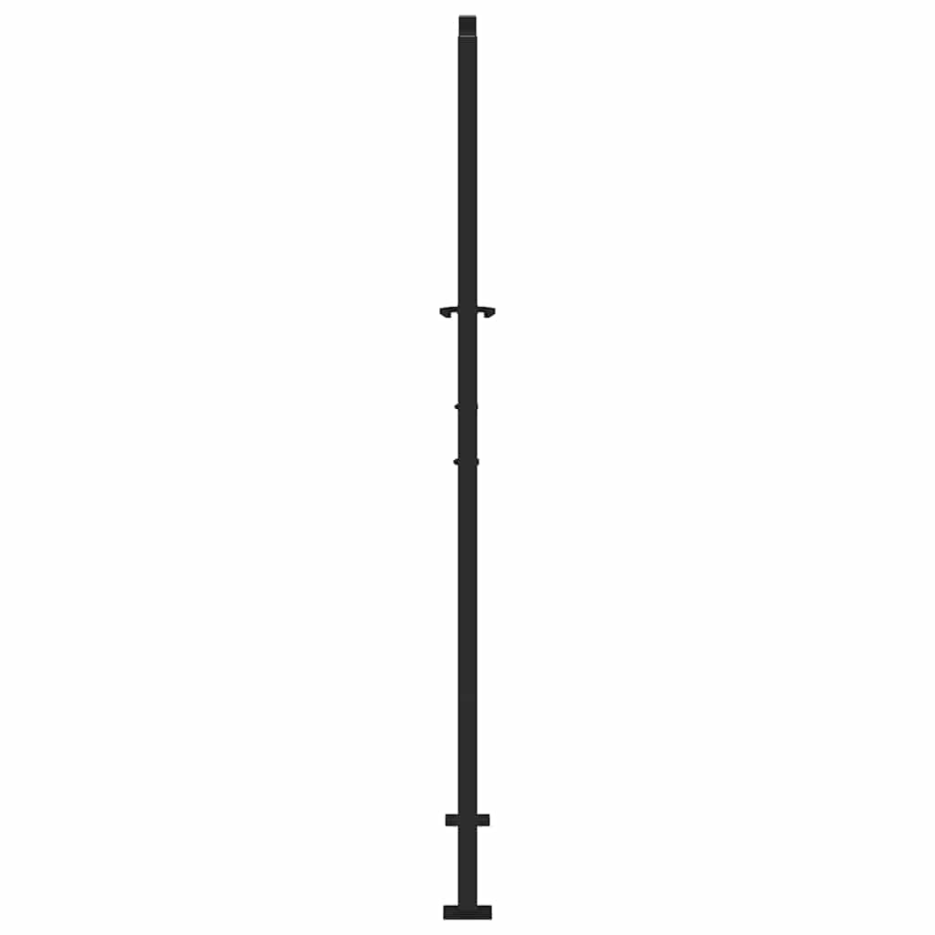 Zahradní branka černá 105x180 cm ocel design listů