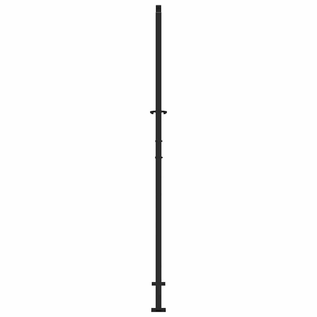 Zahradní branka černá 105x205 cm ocel design listů
