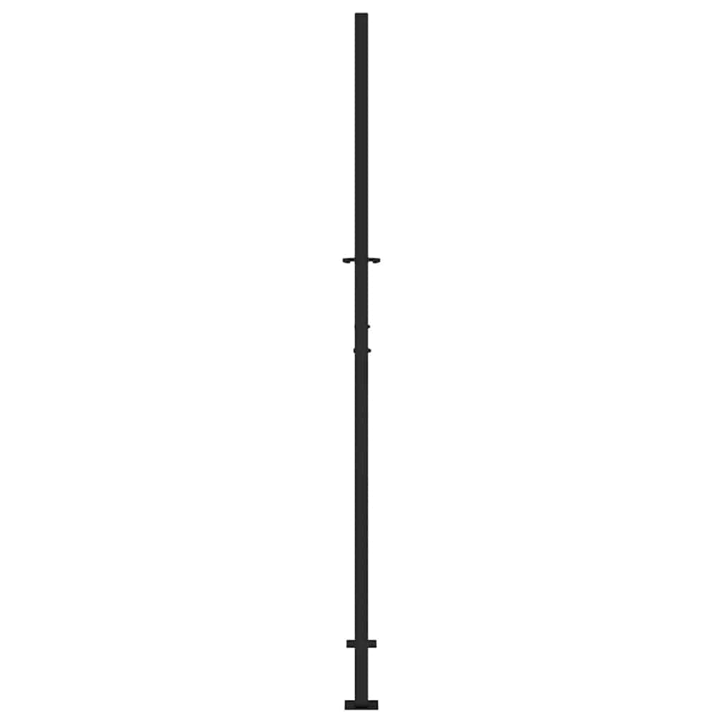 Zahradní branka černá 105x205 cm ocel design stopový