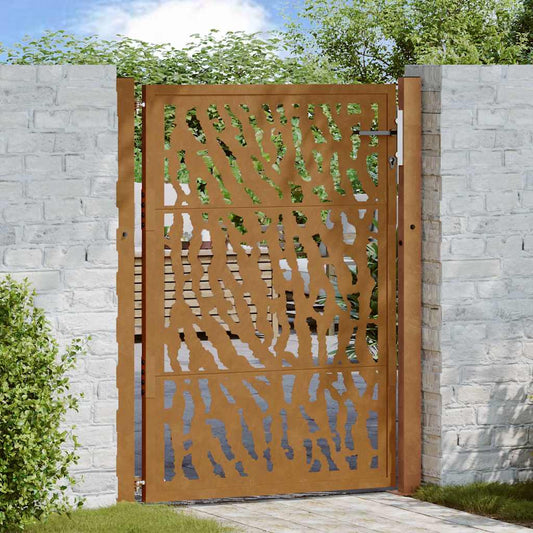 Zahradní branka 105x130cm klimaticky odolný ocel design stopový