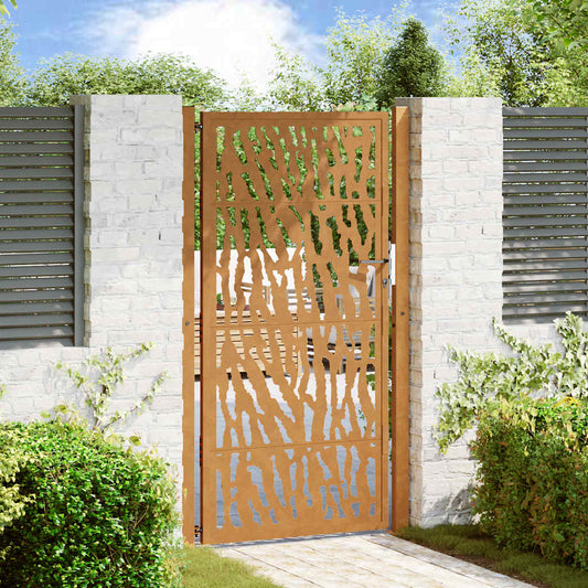 Zahradní branka 105x180cm klimaticky odolný ocel design stopový