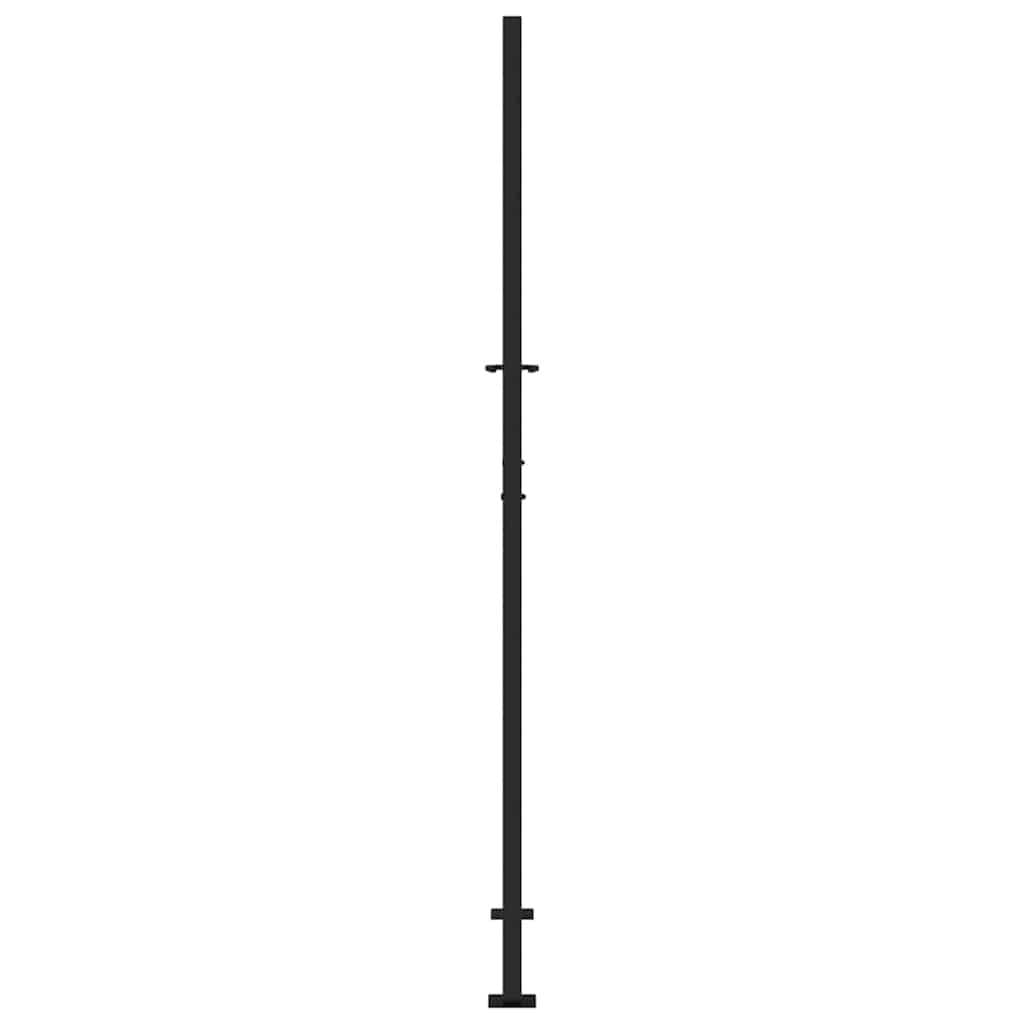 Zahradní branka černá 105x205 cm ocel design stopový