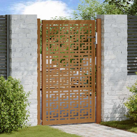 Zahradní branka 105x155cm klimaticky odolný ocel design stopový