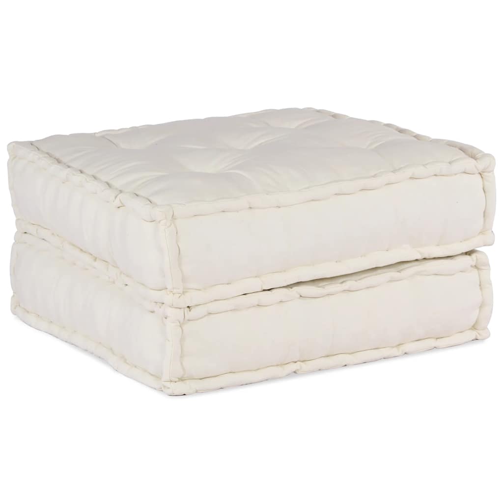 Modulární puf krémový 70x70x36 Látka