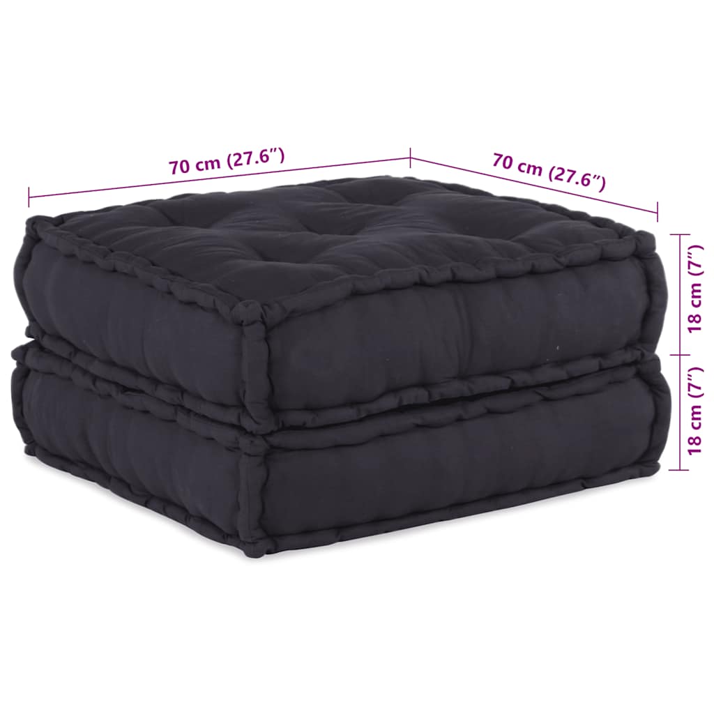 Modulární puf antracit 70x70x36 Látka