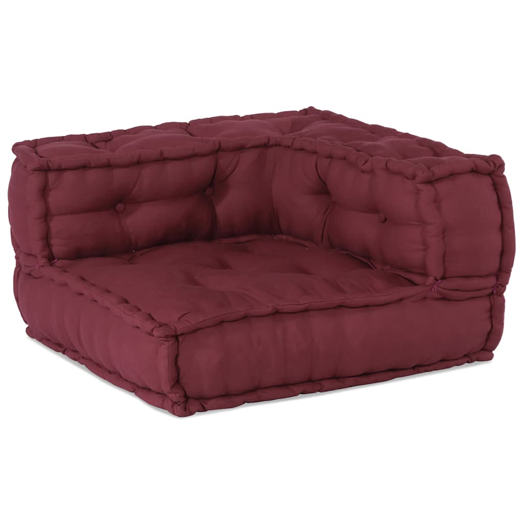 Modular Pouffe Maroon 140x70x36 Látka