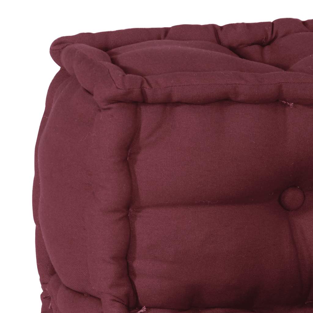 Modular Pouffe Maroon 140x70x36 Látka