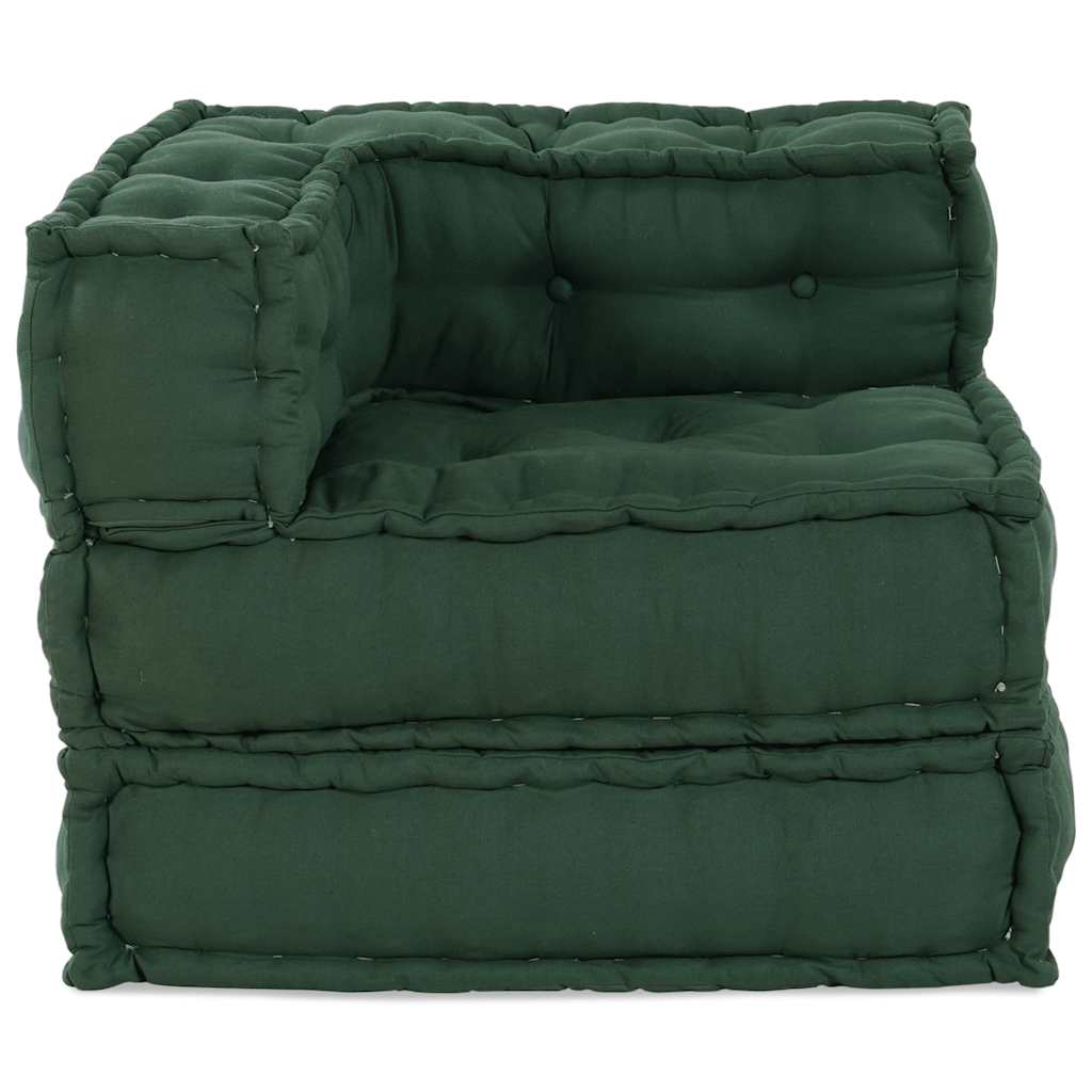 Modulární puf zelený 70x70x54 Látka