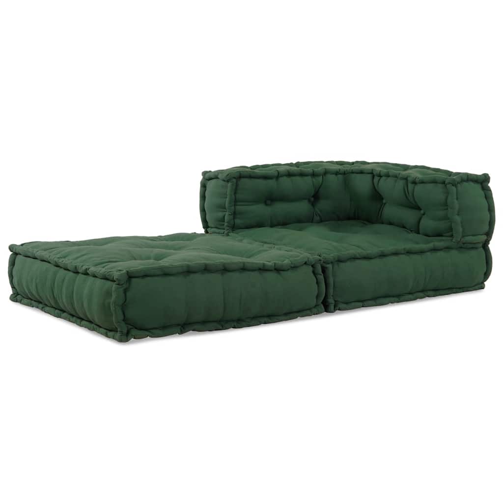 Modulární puf zelený 70x70x54 Látka