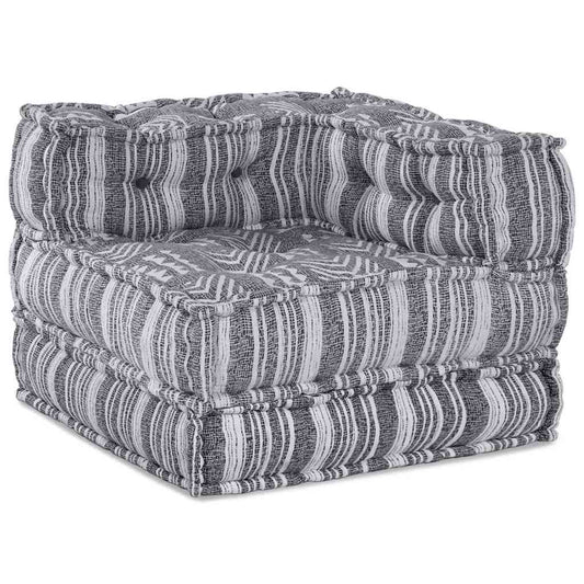 Modulární pohovka Pruhovaný Šedá 70 x 70 x 54 cm textil