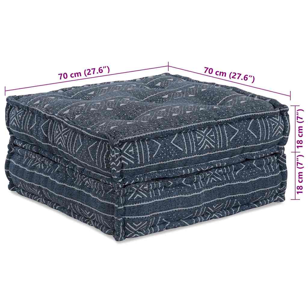 Modulární pohovka Geometrický Indigo 70 x 70 x 36 cm textil