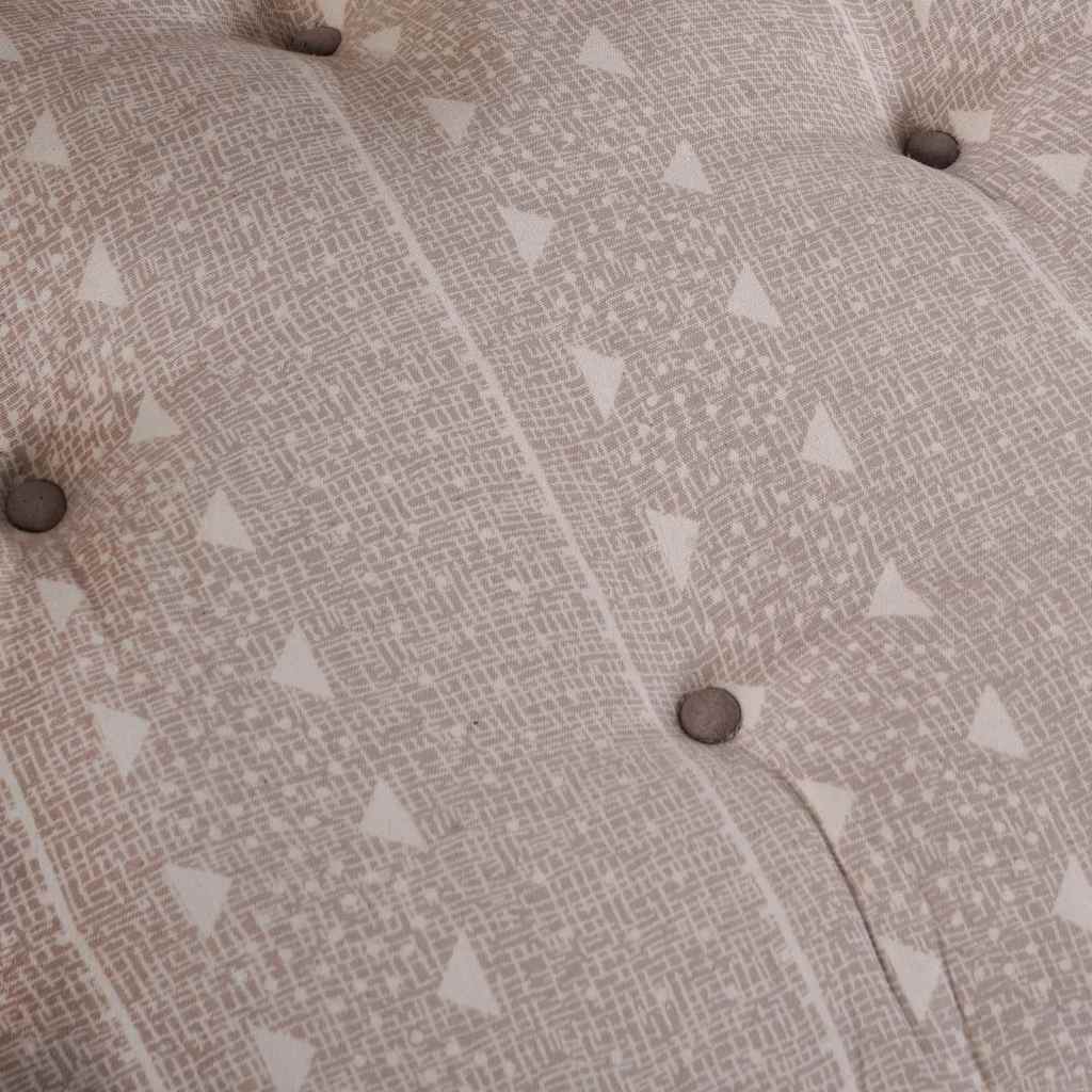 Polstrovaný pohovkový polštář Světle hnědá textil