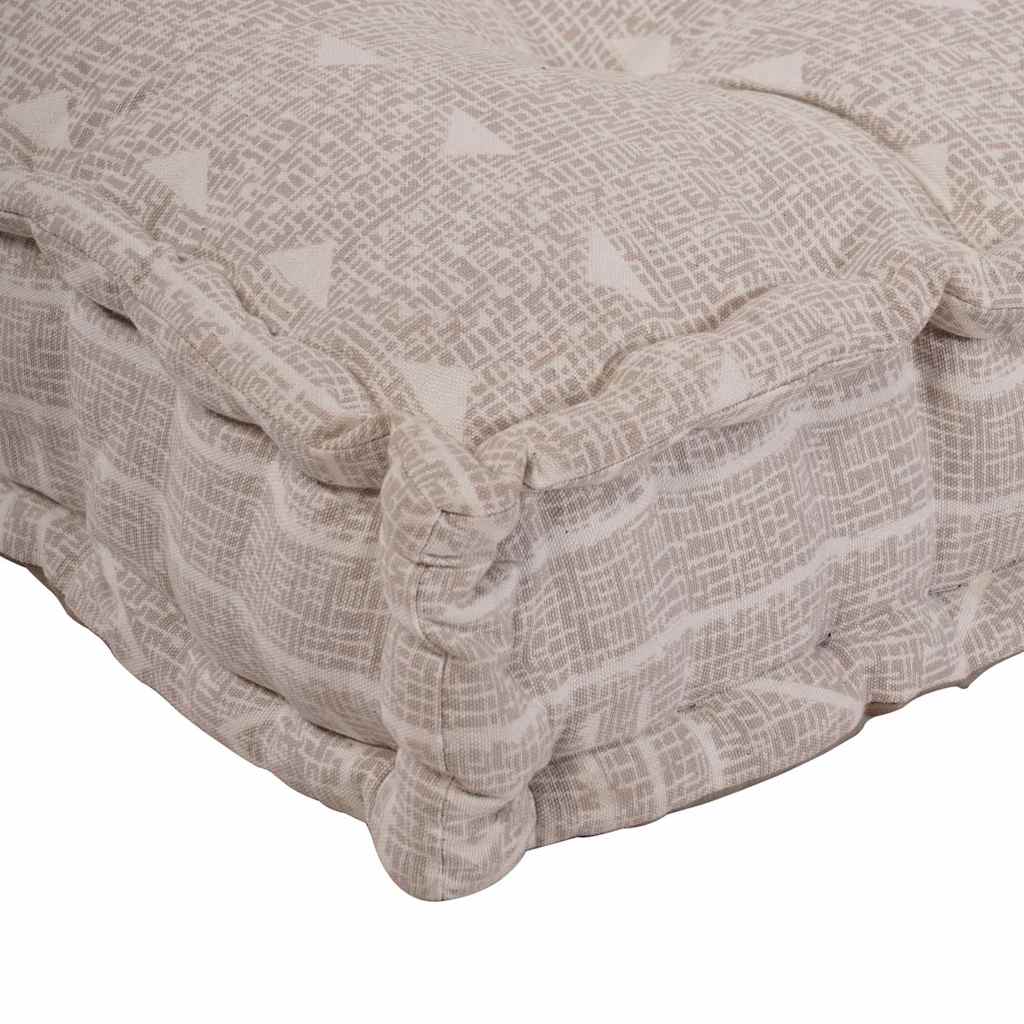 Polstrovaný pohovkový polštář Světle hnědá textil