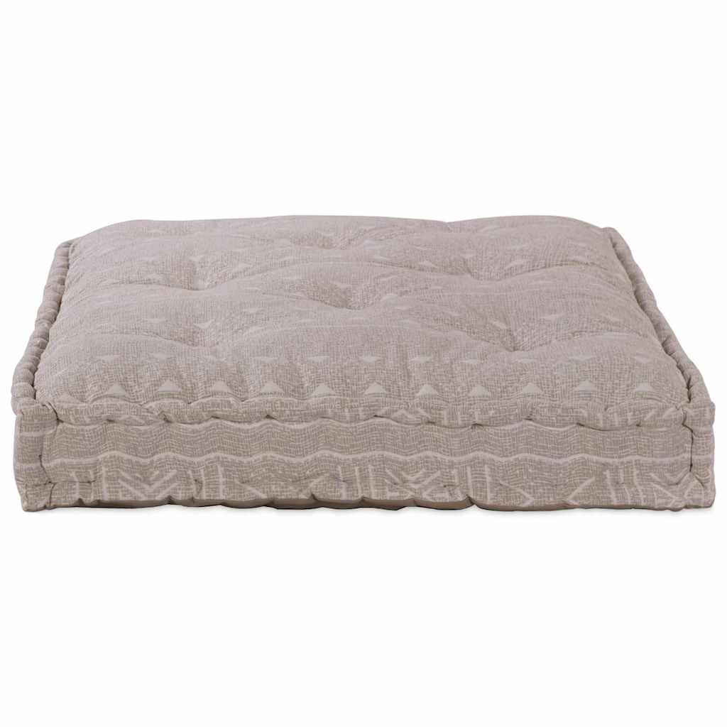 Polstrovaný pohovkový polštář Světle hnědá textil
