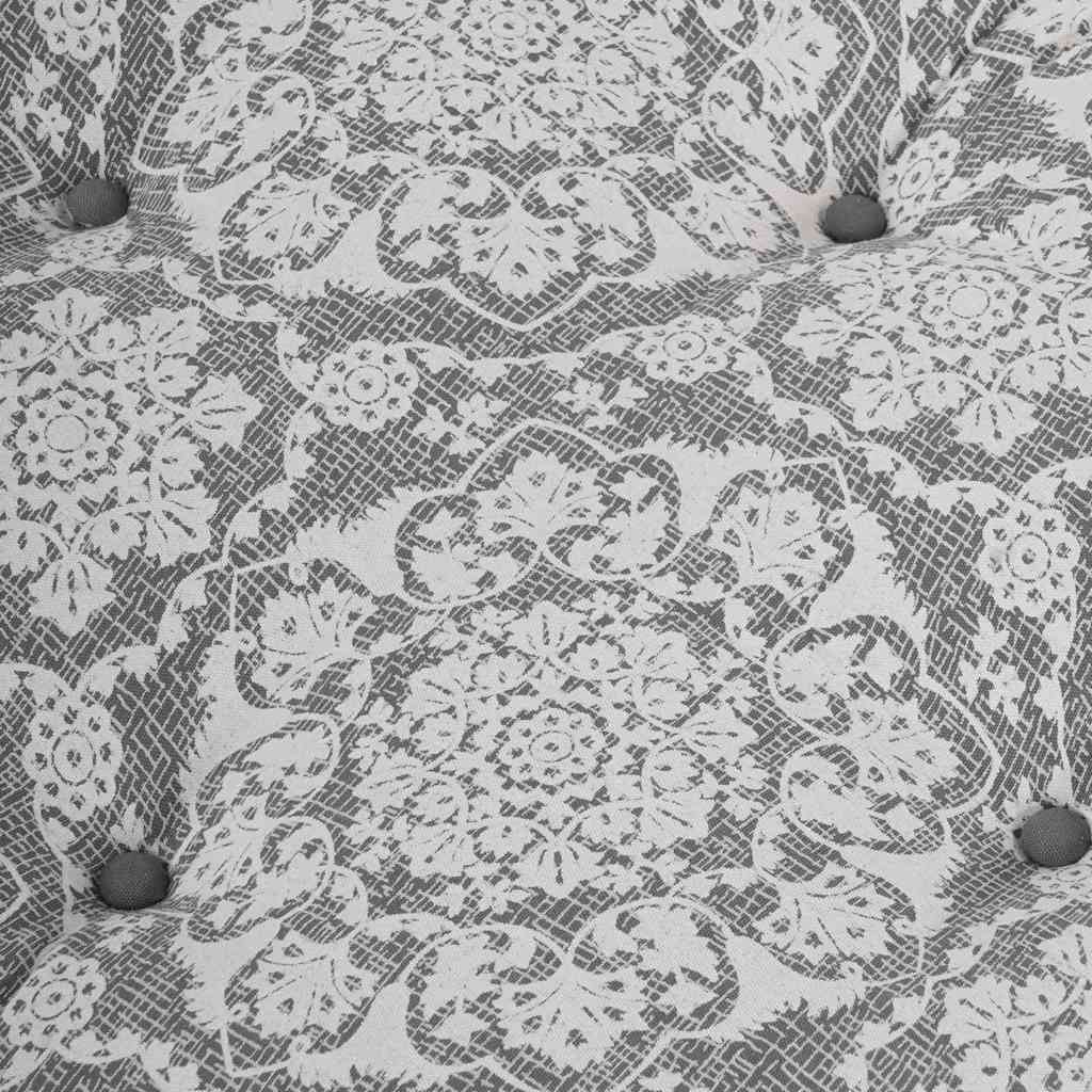 Polstrovaný pohovkový polštář Světle šedá textil