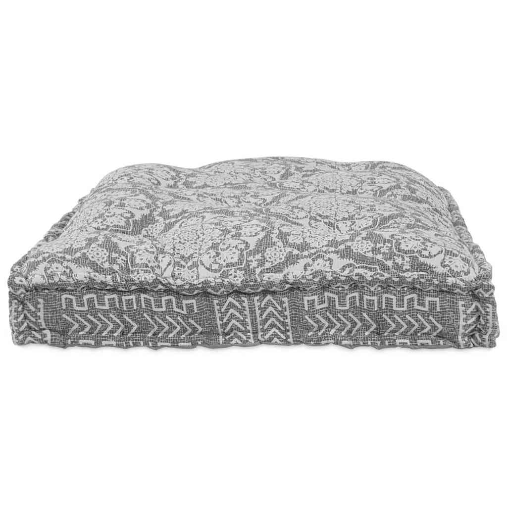 Polstrovaný pohovkový polštář Světle šedá textil