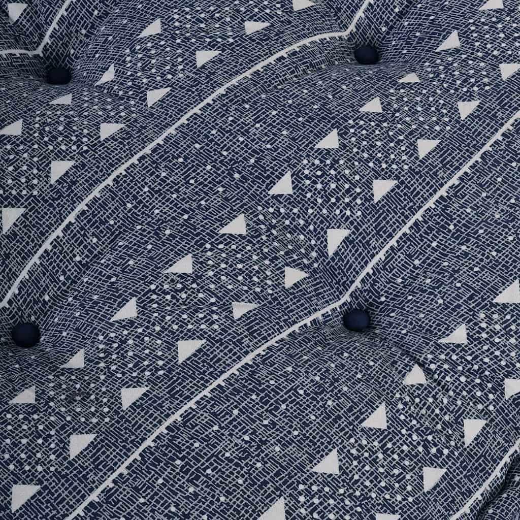 Polstrovaný pohovkový polštář Indigová tisk textil