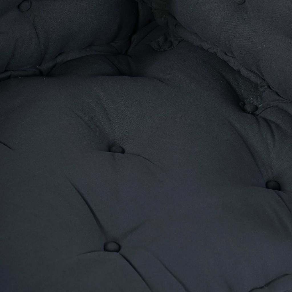 Polstrovaný pohovkový polštář Antracit textil
