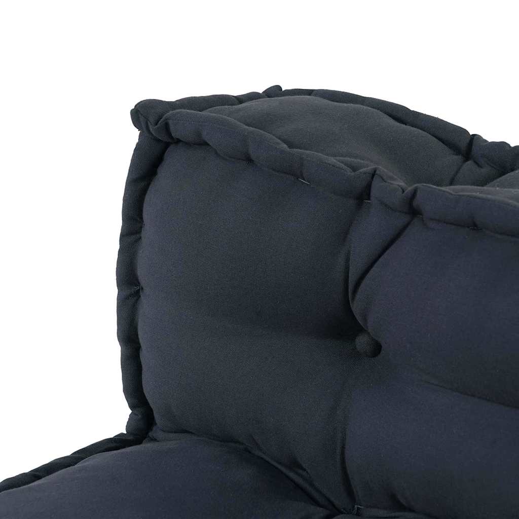 Polstrovaný pohovkový polštář Antracit textil