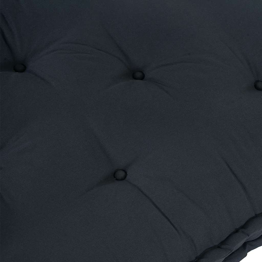 Polstrovaný pohovkový polštář Antracit textil