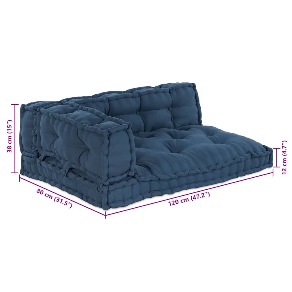 Polstrovaný pohovkový polštář Indigo textil