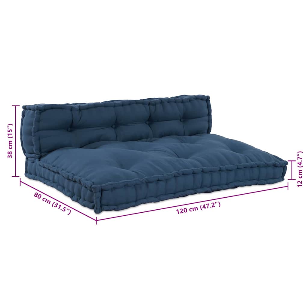 Polstrovaný pohovkový polštář Indigo textil