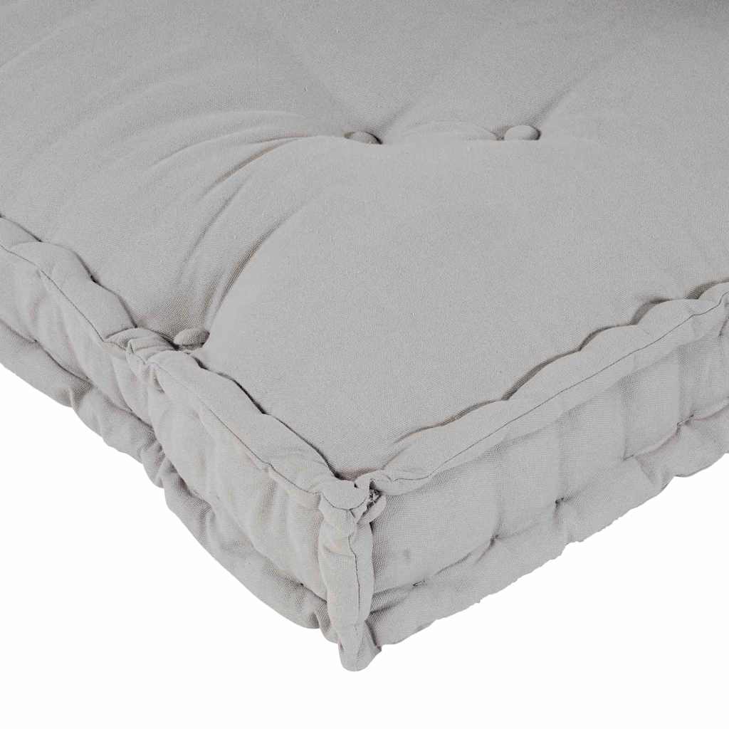 Polstrovaný pohovkový polštář Šedá textil