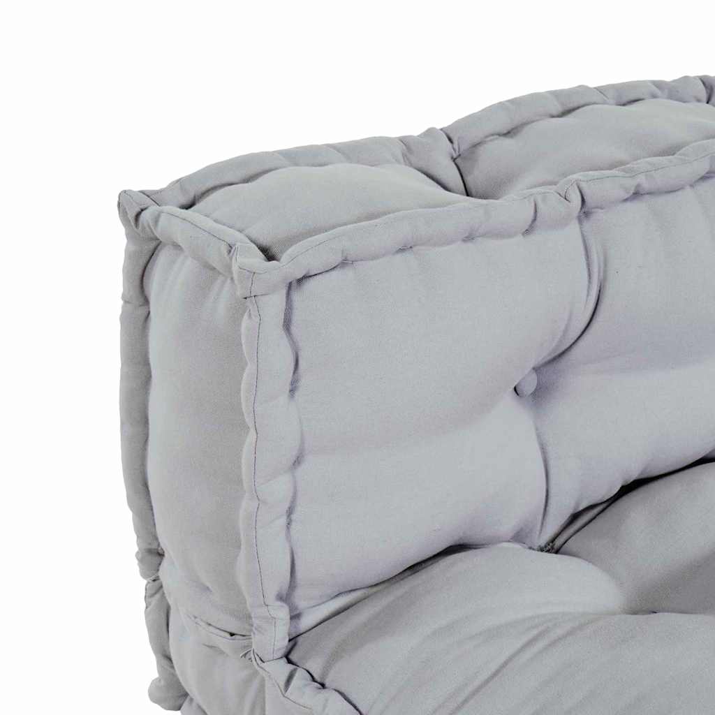Polstrovaný pohovkový polštář Šedá textil