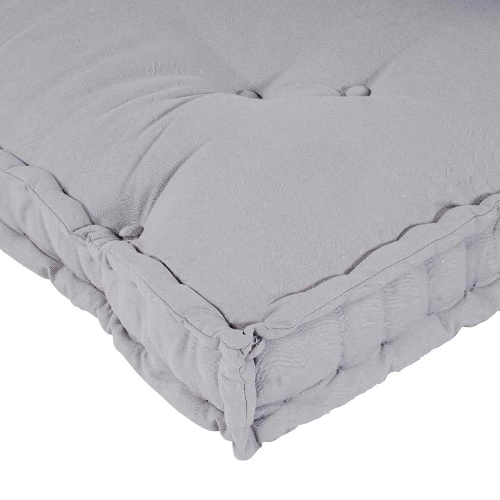 Polstrovaný pohovkový polštář Šedá textil