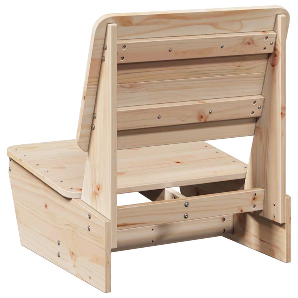 Zahradní židle 2 ks 60x64x70,5 cm masivní borové dřevo