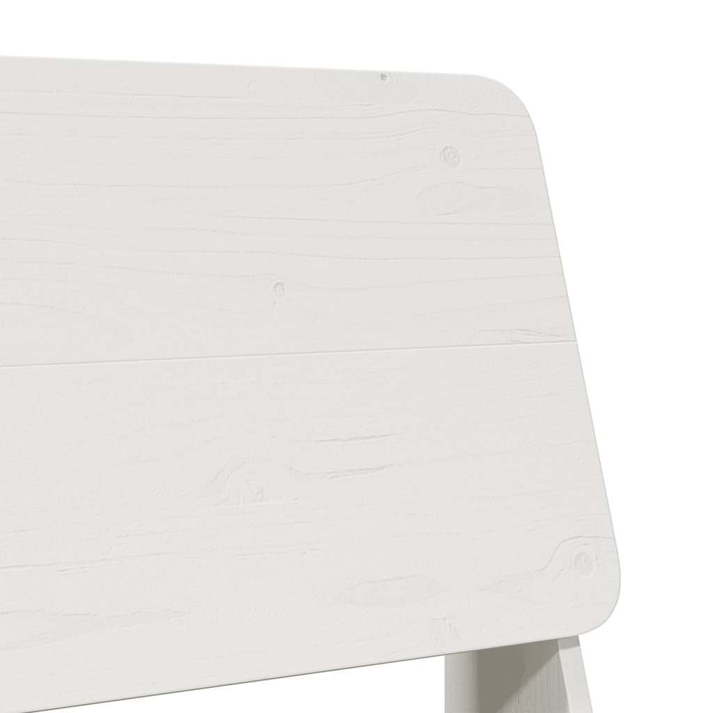 Zahradní židle 2 ks bílé 60x64x70,5 cm masivní borové dřevo