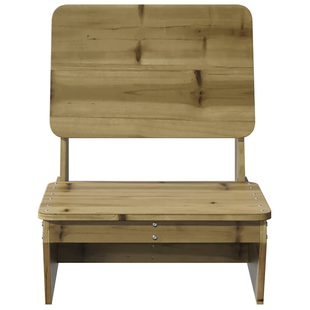 Zahradní židle 2 ks 60x64x70,5 cm impregnované borové dřevo