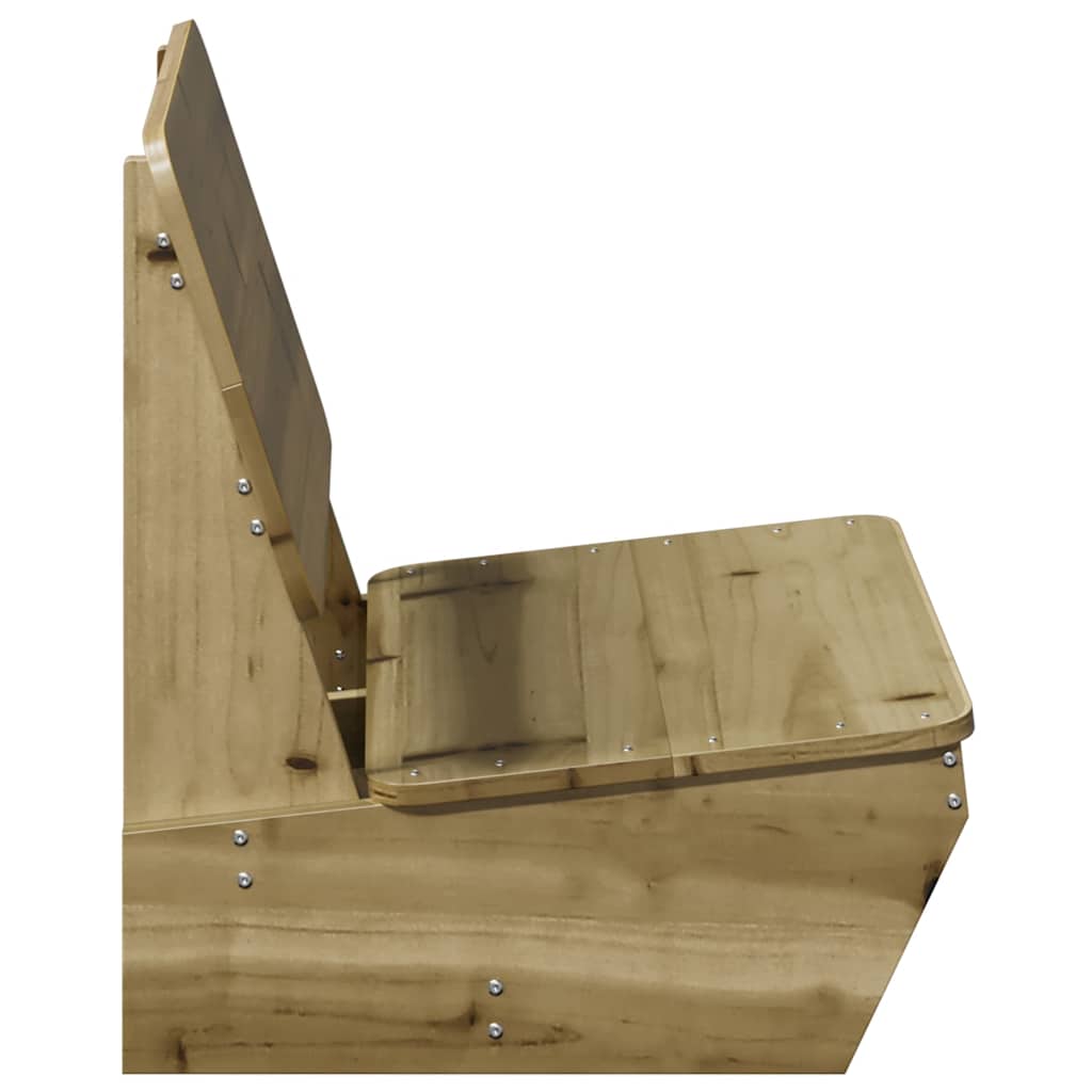Zahradní židle 2 ks 60x64x70,5 cm impregnované borové dřevo