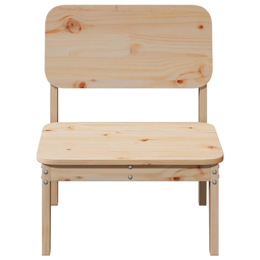 Zahradní židle 2 ks 60x52,5x72 cm masivní borové dřevo