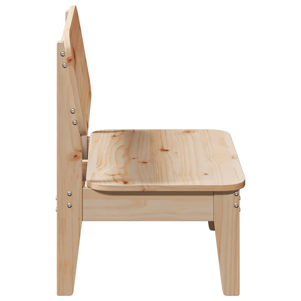 Zahradní židle 2 ks 60x52,5x72 cm masivní borové dřevo