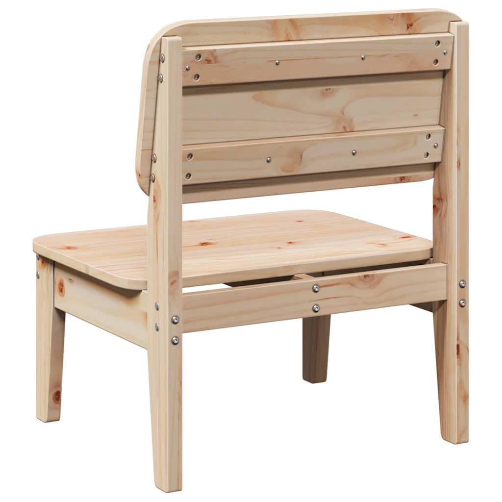 Zahradní židle 2 ks 60x52,5x72 cm masivní borové dřevo
