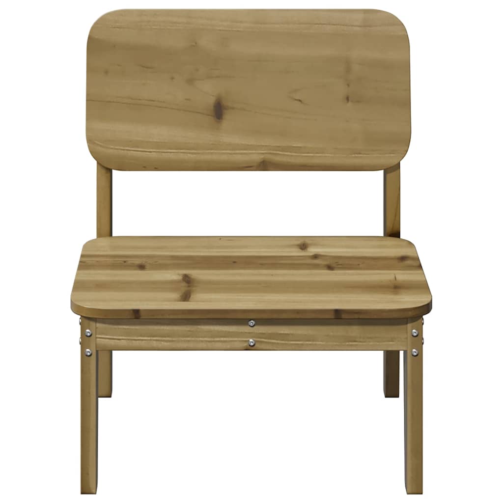 Zahradní židle 2 ks 60x52,5x72 cm impregnované borové dřevo