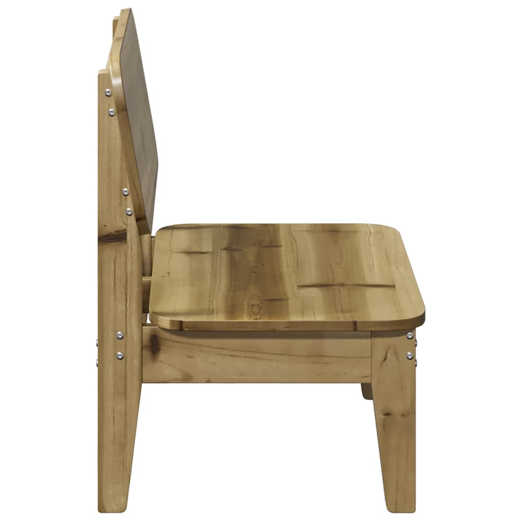 Zahradní židle 2 ks 60x52,5x72 cm impregnované borové dřevo