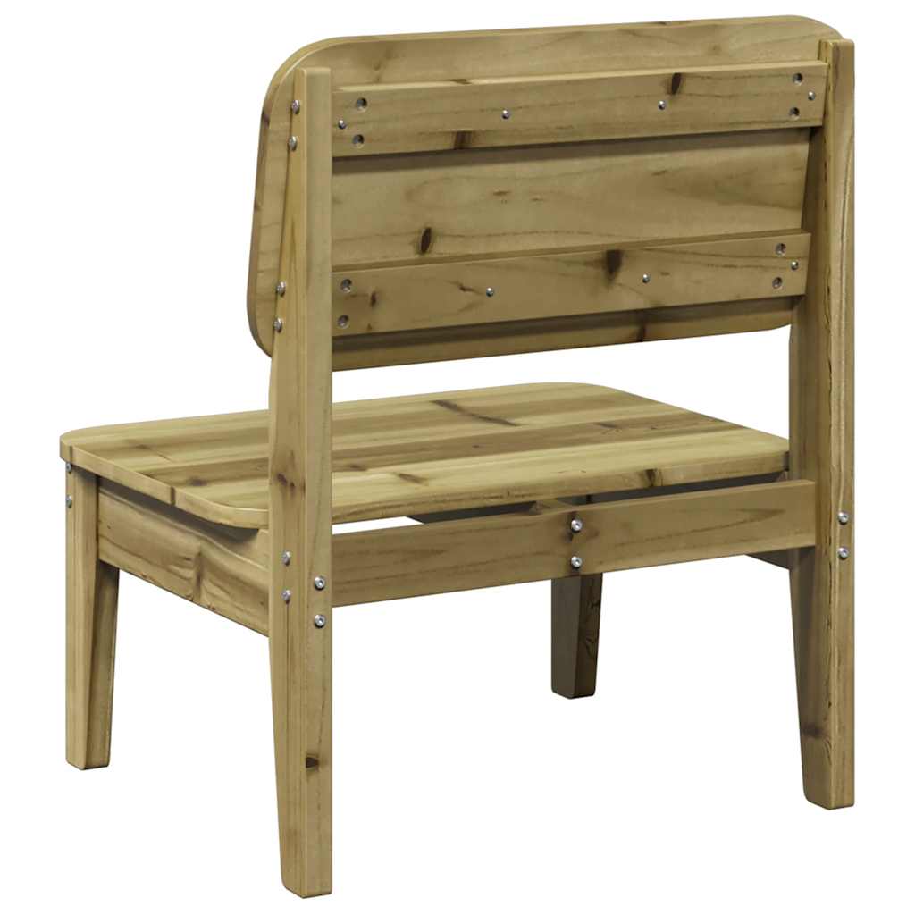 Zahradní židle 2 ks 60x52,5x72 cm impregnované borové dřevo