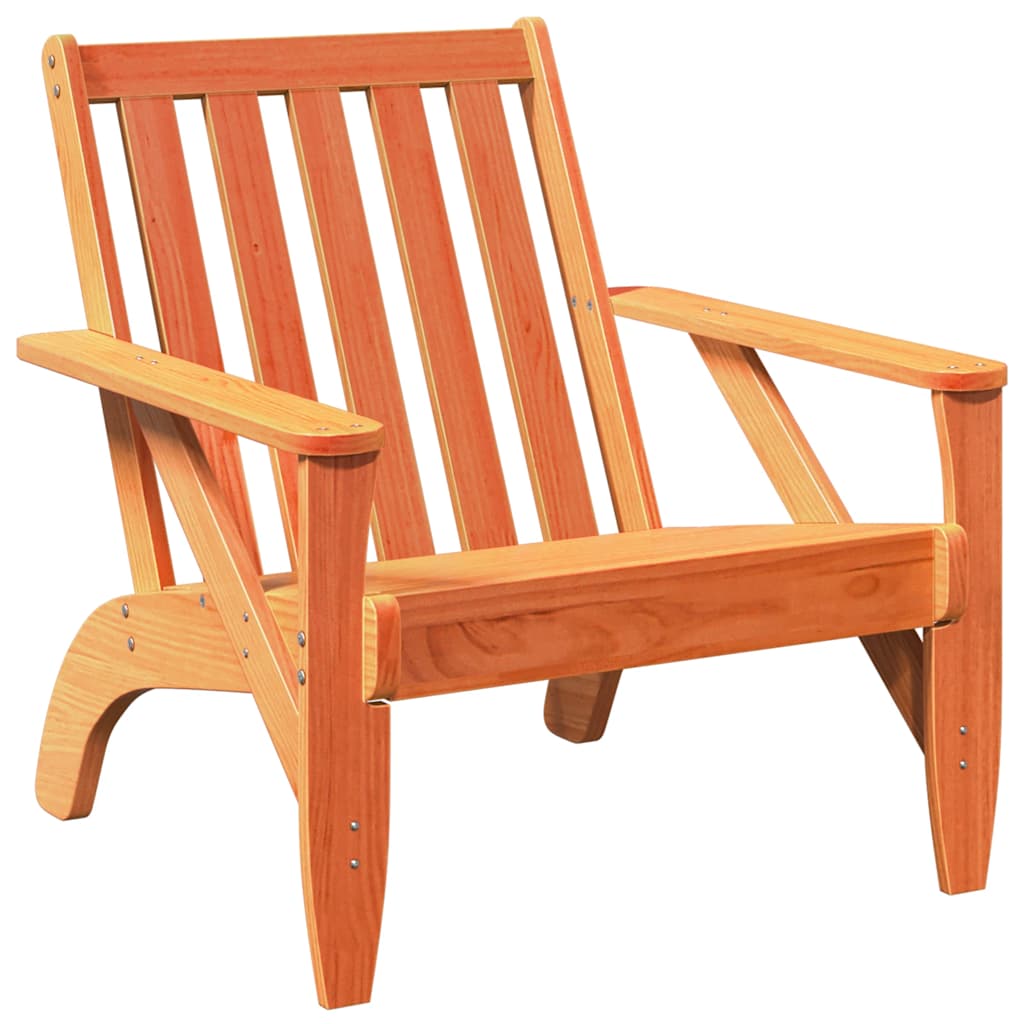 Zahradní židle Adirondack voskově hnědá 75x77x77 cm borovice