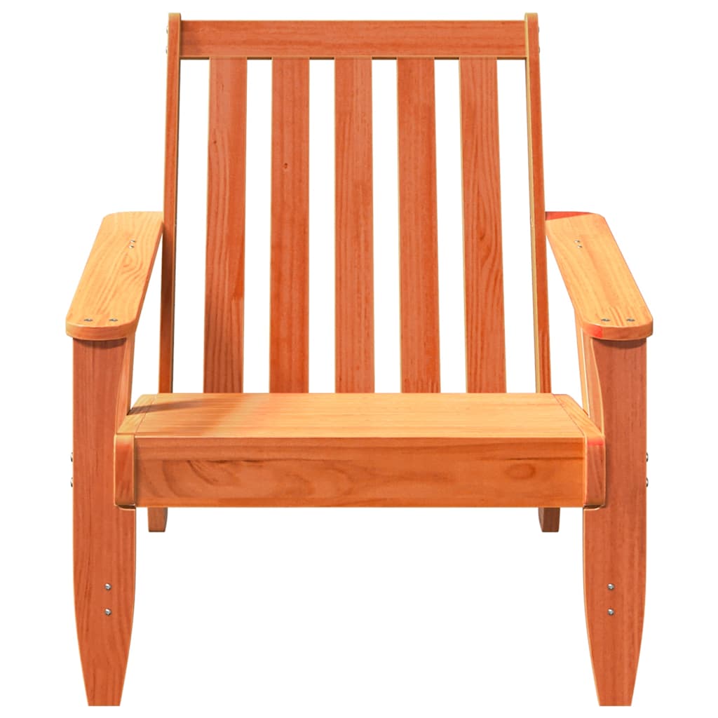 Zahradní židle Adirondack voskově hnědá 75x77x77 cm borovice
