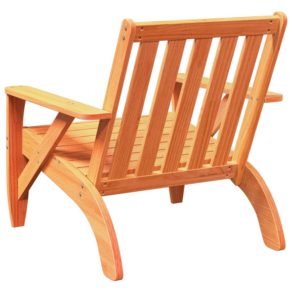 Zahradní židle Adirondack voskově hnědá 75x77x77 cm borovice
