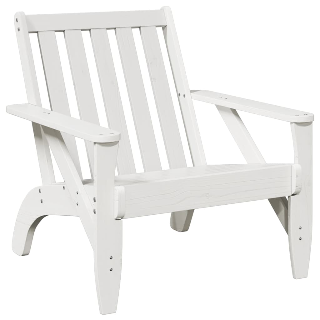 Zahradní židle Adirondack bílá 2 ks 75x77x77 cm borovice