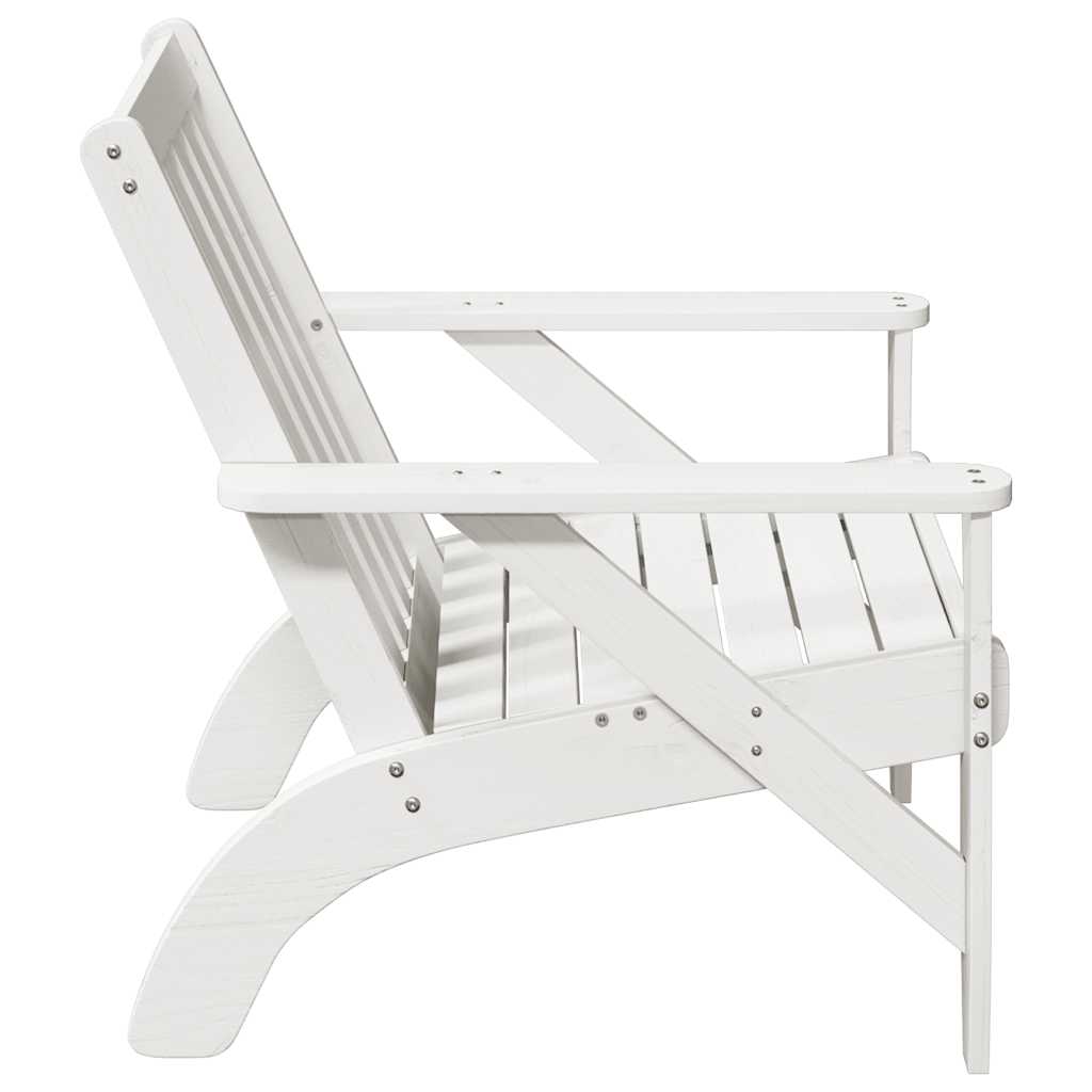 Zahradní židle Adirondack bílá 2 ks 75x77x77 cm borovice