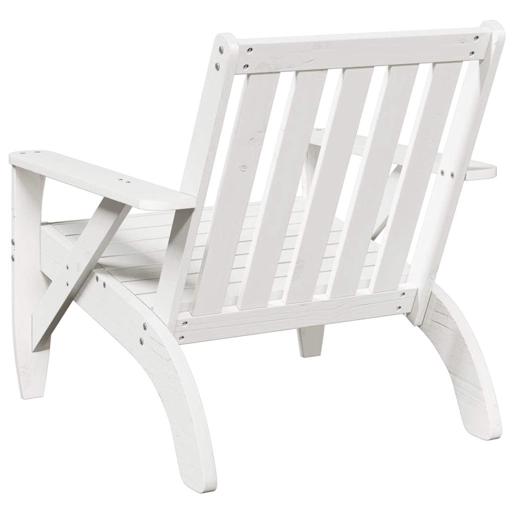 Zahradní židle Adirondack bílá 2 ks 75x77x77 cm borovice
