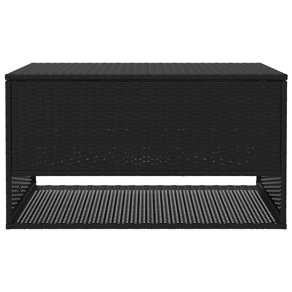 Box na venkovní polštář černý 100x55x55,5 cm Poly ratan